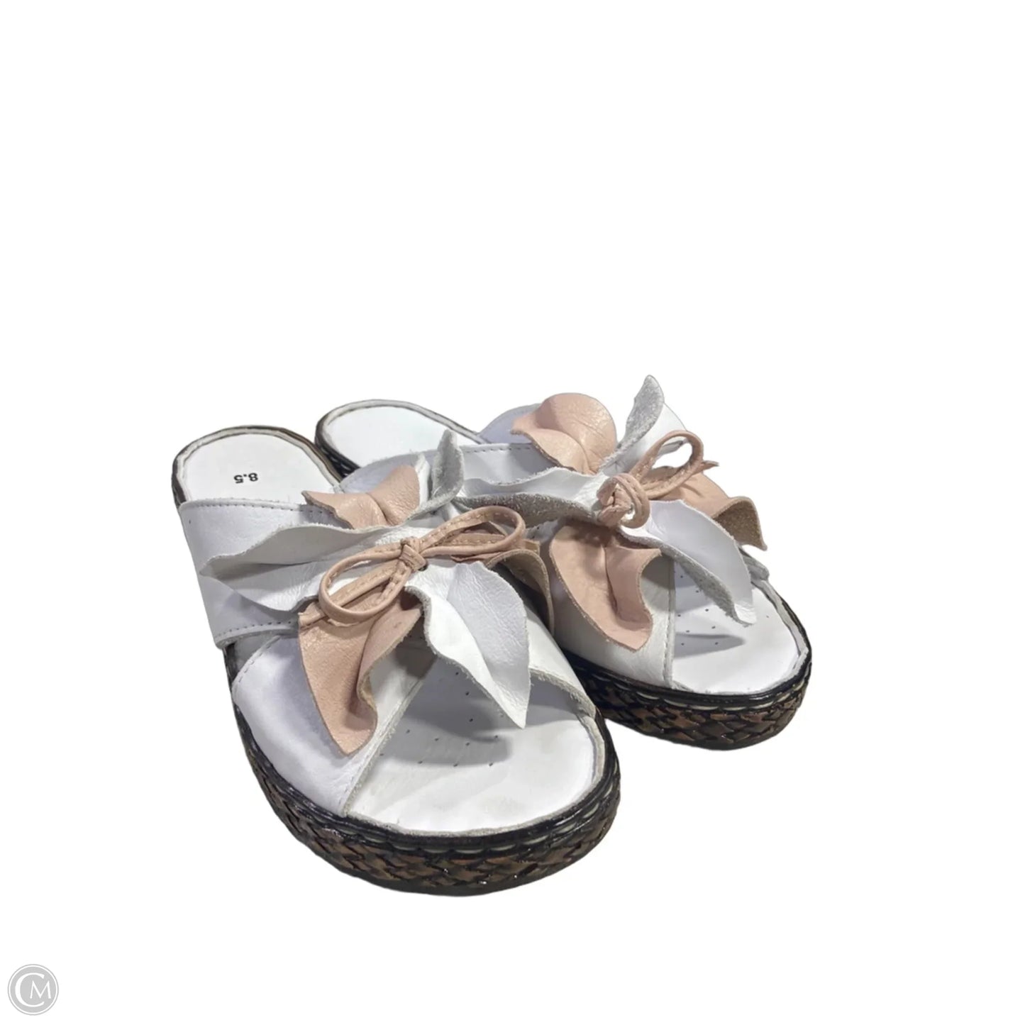 Sandals Heels Platform By Spring Step In White, Size: 8.5