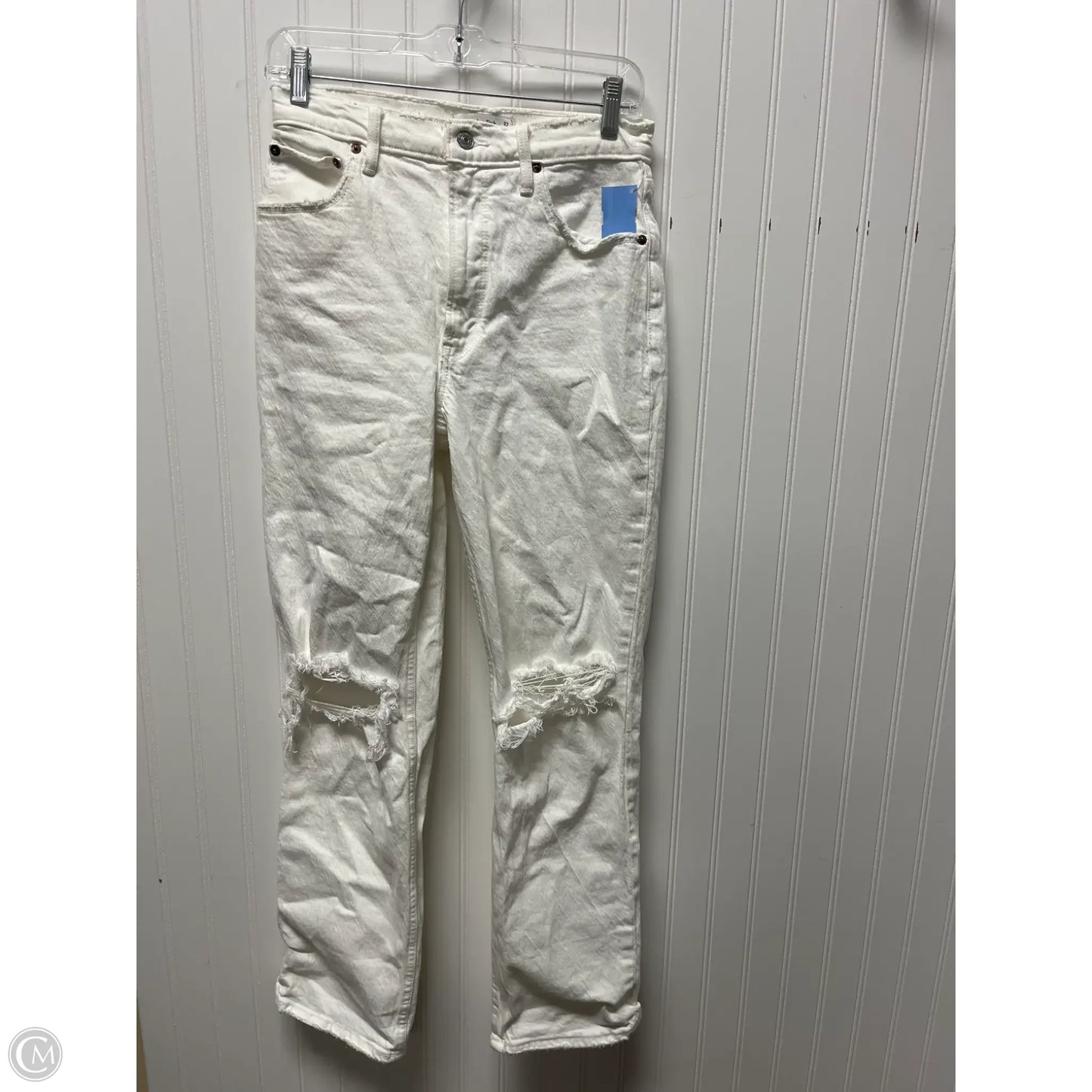 Jeans Boot Cut By Abercrombie And Fitch In White, Size: 4