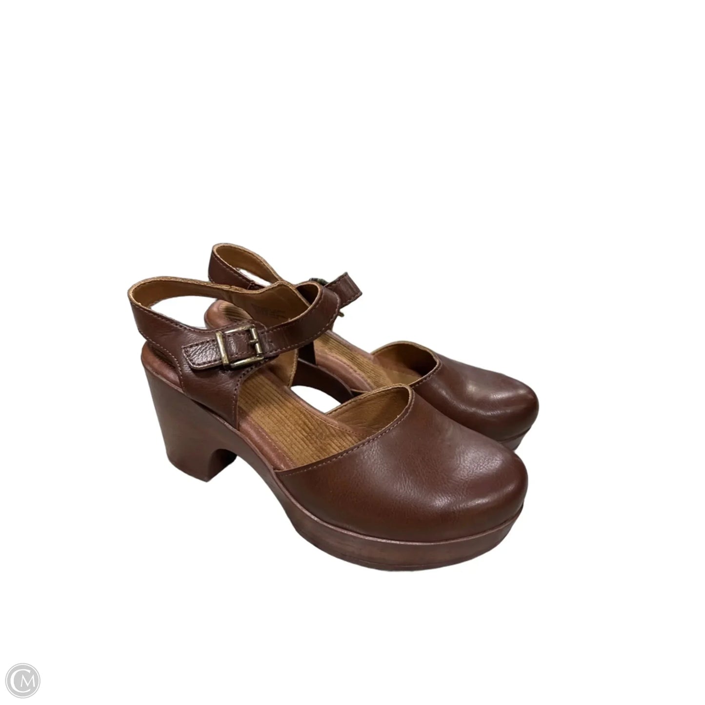 Sandals Heels Block By Boc In Brown, Size: 8