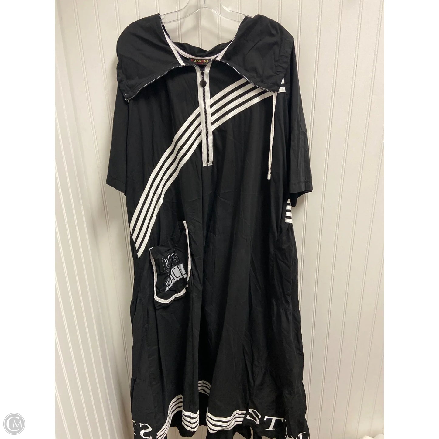 Dress Casual Maxi By Cmb In Black & White, Size: 2x