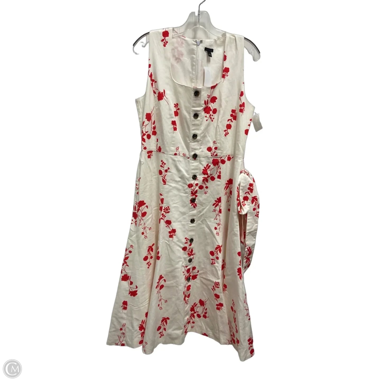 Dress Casual Maxi By Ann Taylor In Cream, Size: M