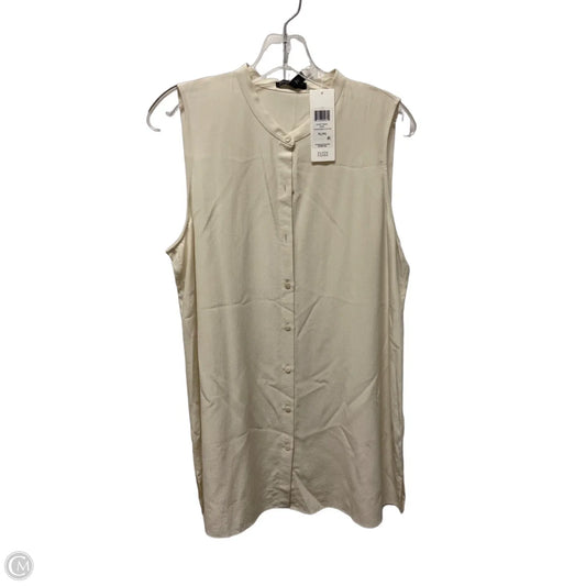 Top Sleeveless By Eileen Fisher In Cream, Size: L