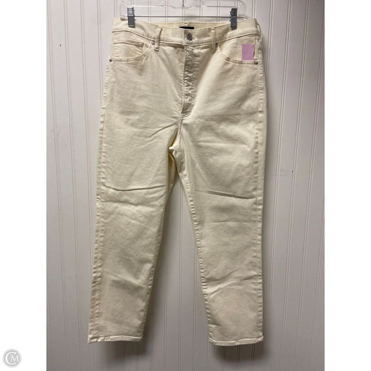 Jeans Boyfriend By Express In Cream, Size: 14