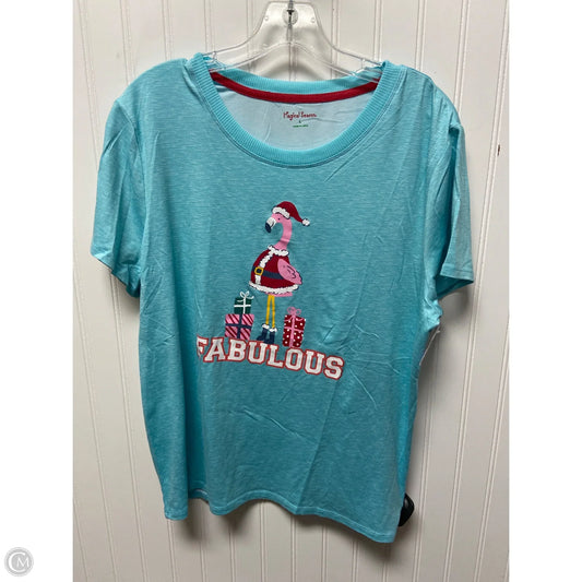 Top Short Sleeve By Clothes Mentor In Blue, Size: L