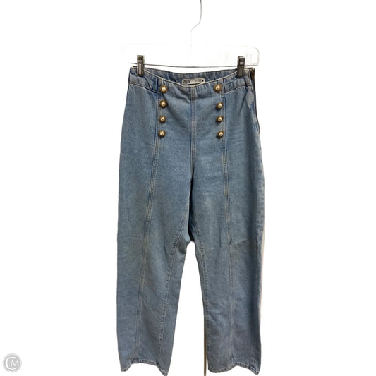 Jeans Boyfriend By Zara In Blue Denim, Size: 4
