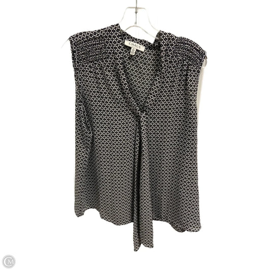 Top Sleeveless By Chaus In Black, Size: L