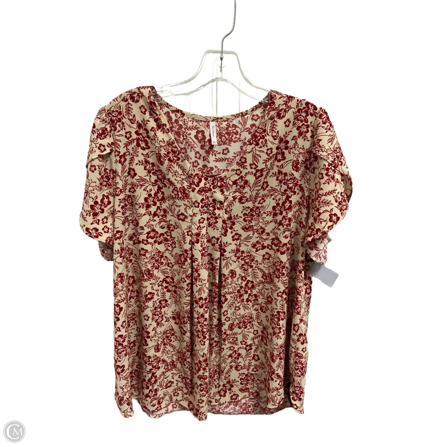 Top Short Sleeve By Clothes Mentor In Red, Size: Xl