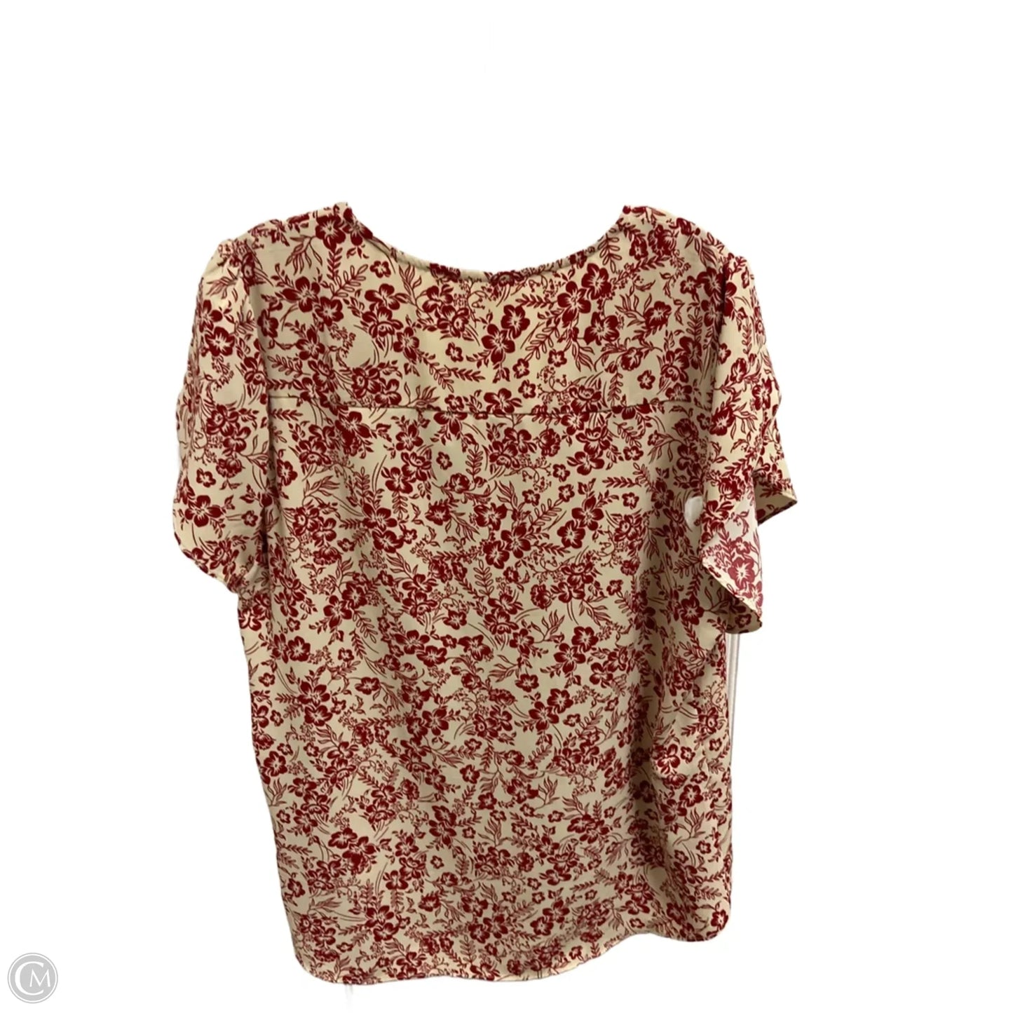 Top Short Sleeve By Clothes Mentor In Red, Size: Xl