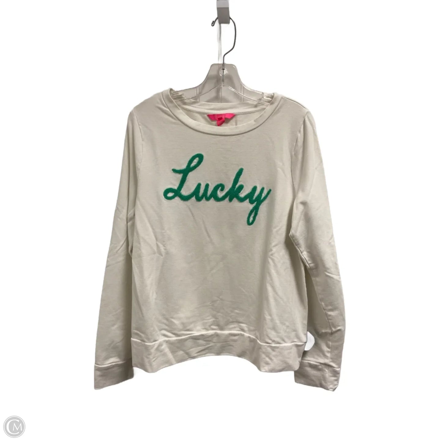 Sweater Designer By Lilly Pulitzer In White, Size: L