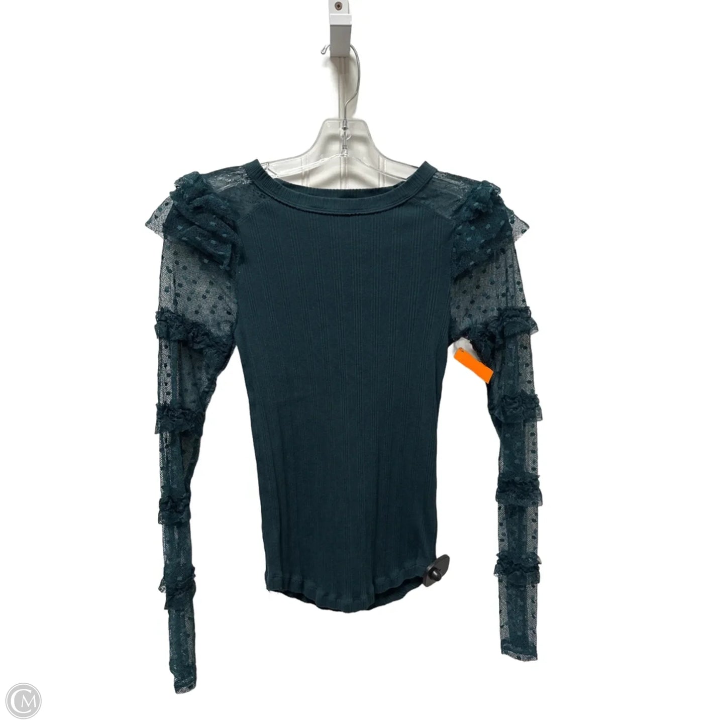 Top Long Sleeve By Free People In Green, Size: M