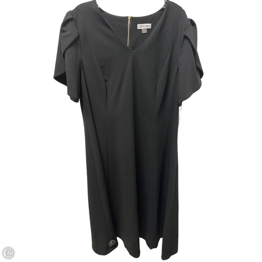 Dress Casual Maxi By Calvin Klein In Black, Size: Xl