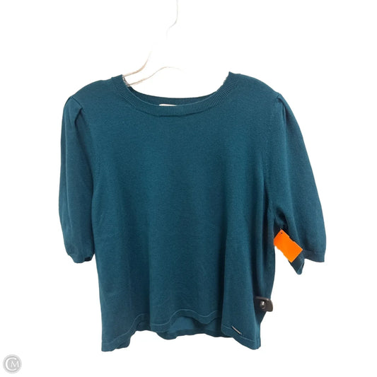 Sweater Short Sleeve By Calvin Klein In Blue, Size: Xl