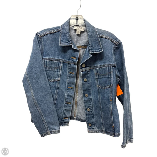 Jacket Denim By Casual Corner In Blue Denim, Size: S