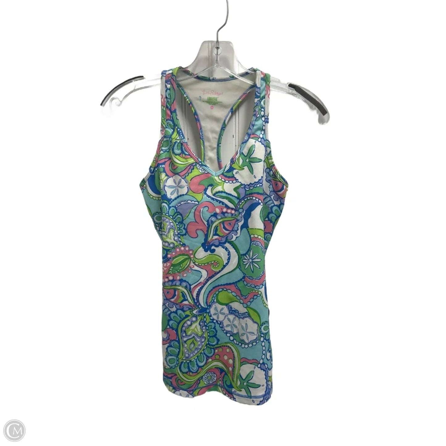 Tank Top Designer By Lilly Pulitzer In Blue & Green, Size: Xs
