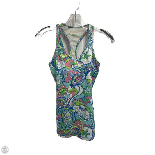 Tank Top Designer By Lilly Pulitzer In Blue & Green, Size: Xs