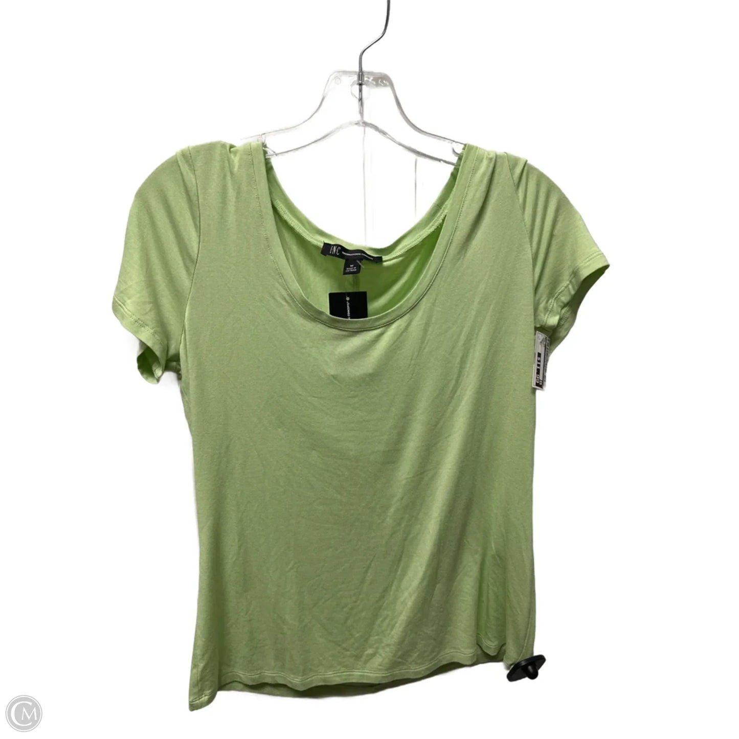 Top Short Sleeve By Inc In Green, Size: M