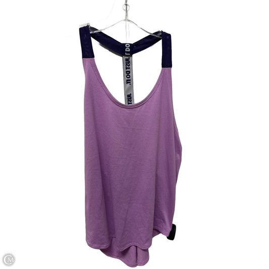 Athletic Tank Top By Nike In Purple, Size: S