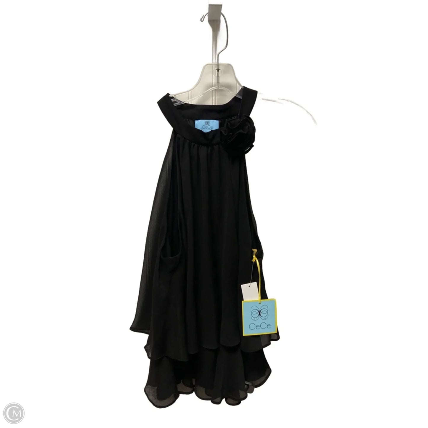 Top Sleeveless By Cece In Black, Size: L