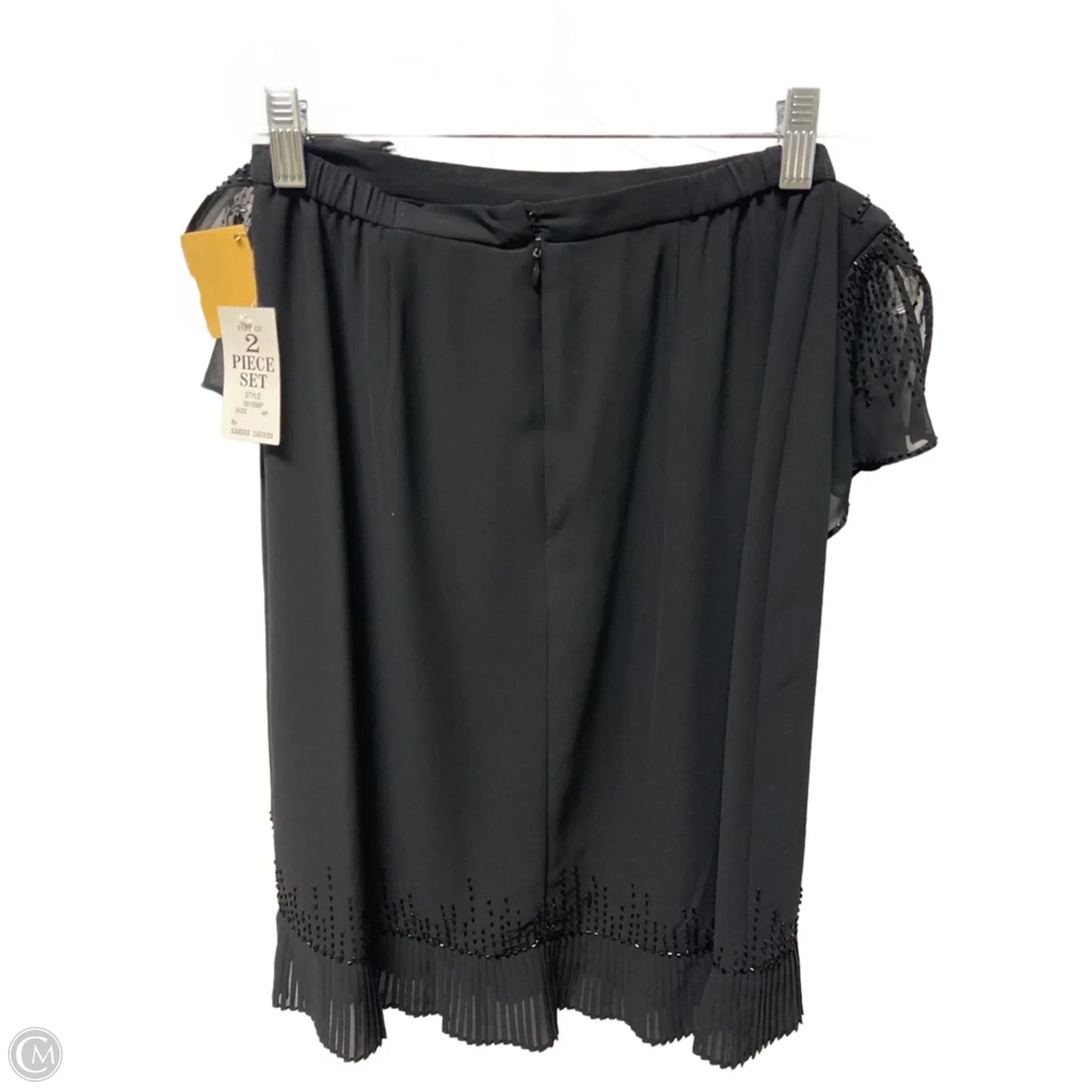 Skirt Set 2pc By Sandra Darren In Black, Size: S