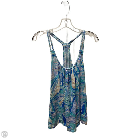 Top Sleeveless Designer By Lilly Pulitzer In Blue, Size: Xl