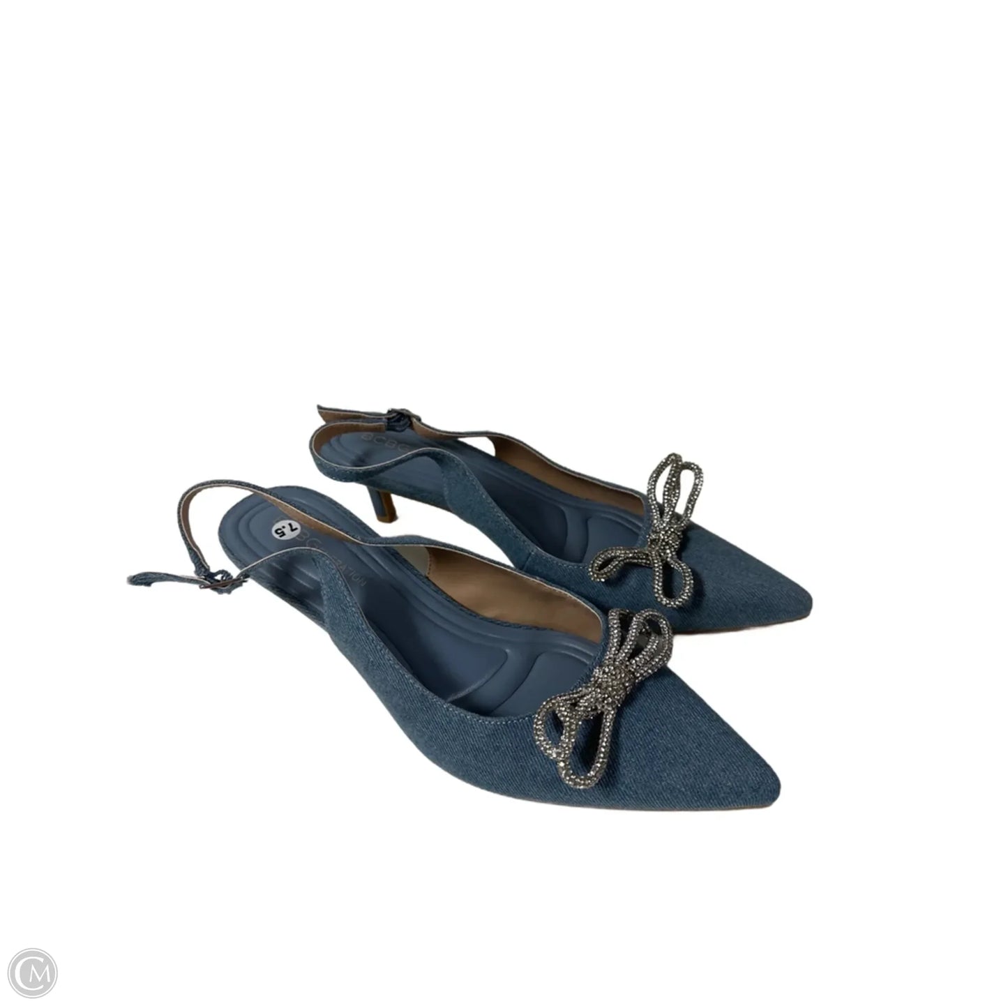 Sandals Heels Kitten By Bcbgeneration In Blue, Size: 7.5