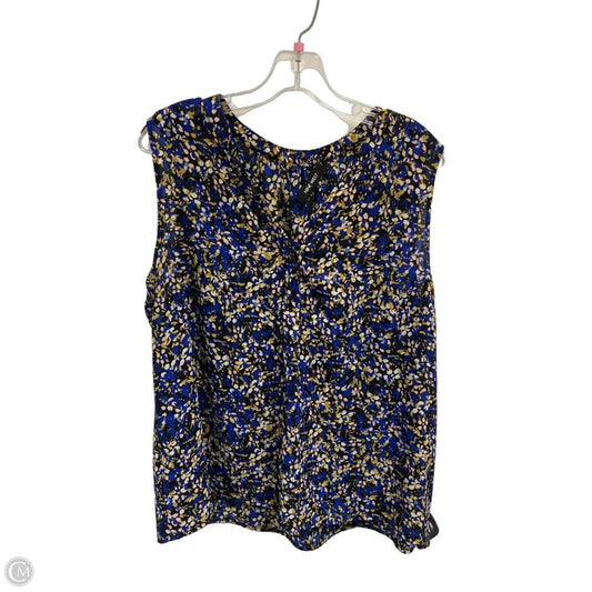 Top Sleeveless By Nine West In Blue, Size: L