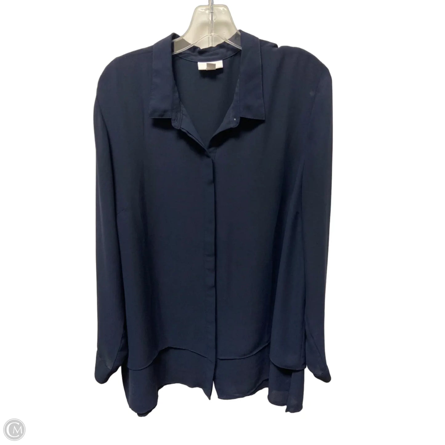 Top Long Sleeve By J. Jill In Navy, Size: Xl