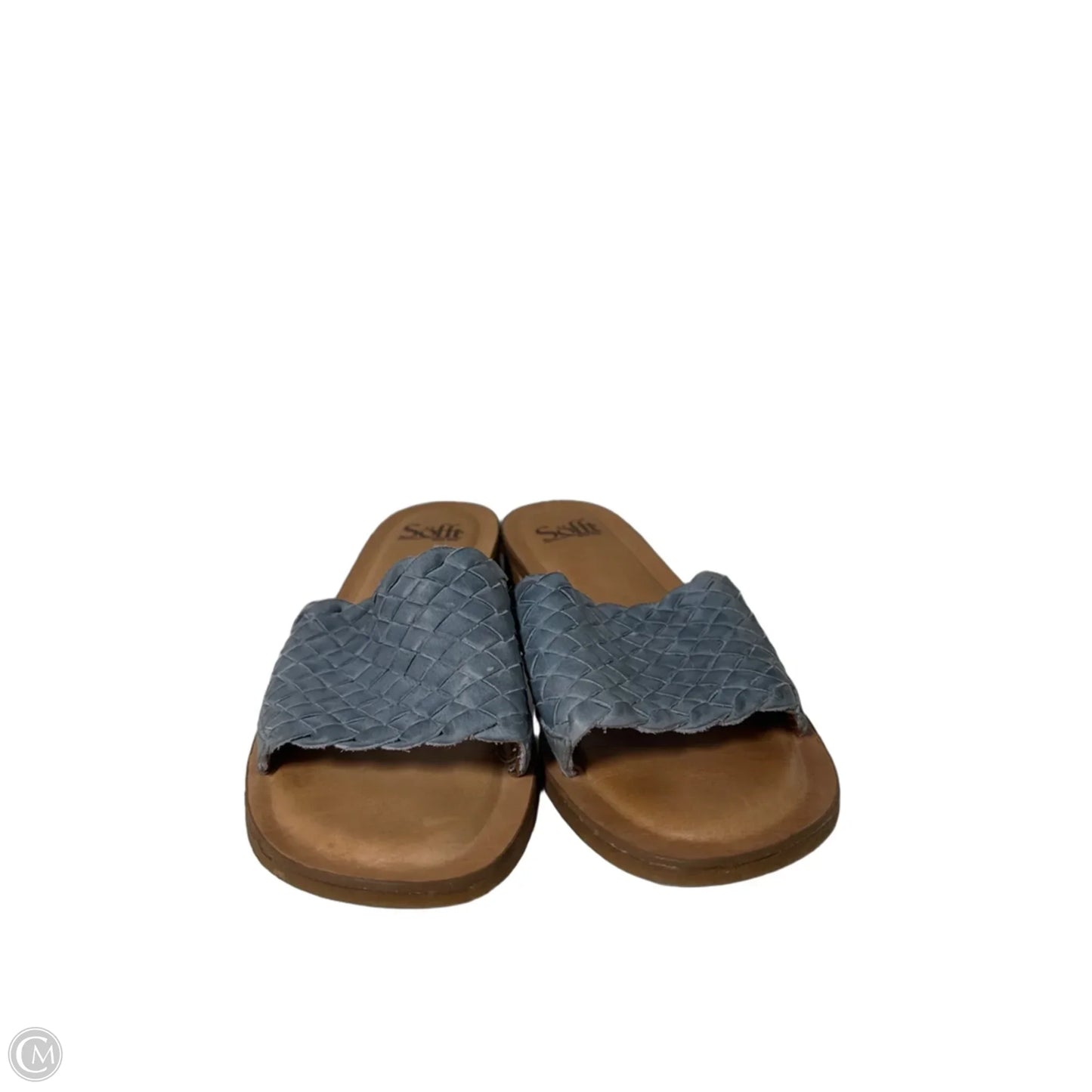 Sandals Flats By Sofft In Blue, Size: 9.5