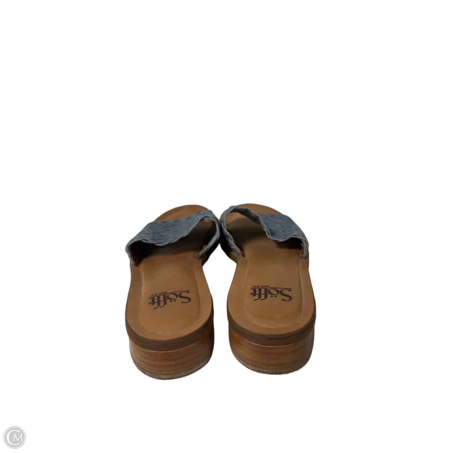 Sandals Flats By Sofft In Blue, Size: 9.5