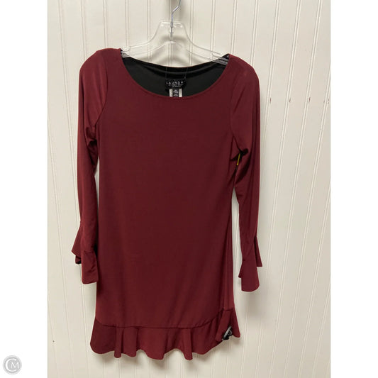 Dress Casual Midi By Laundry In Maroon, Size: Xs