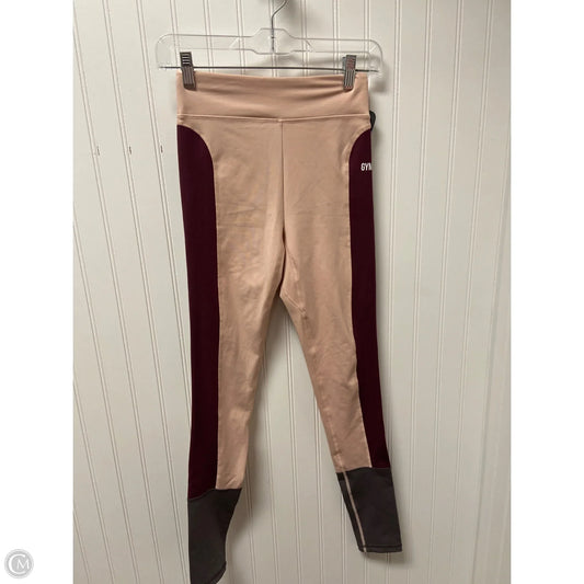 Athletic Leggings By Gym Shark In Pink & Purple, Size: S