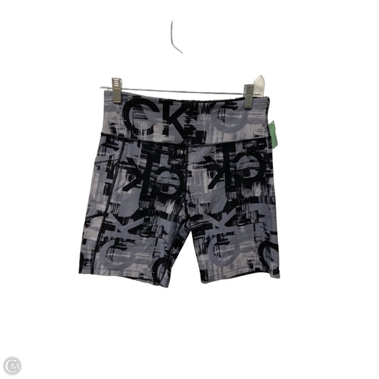 Athletic Shorts By Calvin Klein In Grey, Size: L