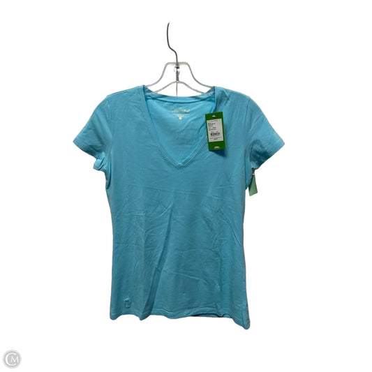 Top Short Sleeve Designer By Lilly Pulitzer In Blue, Size: Xs