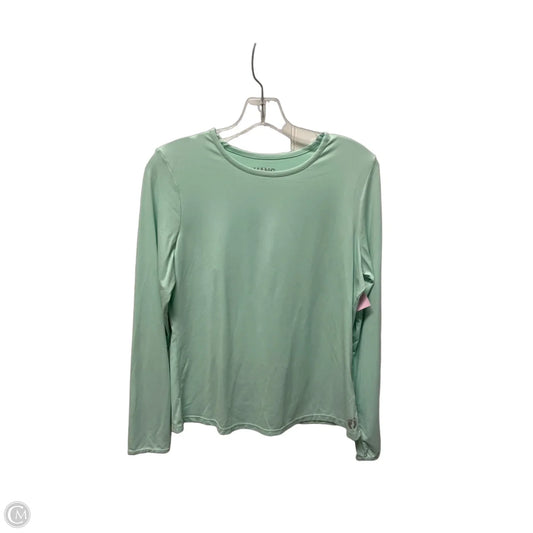 Athletic Top Long Sleeve Crewneck By Hang Ten In Green, Size: M