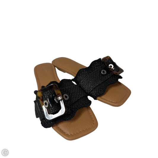 Sandals Flats By Universal Thread In Black, Size: 9.5