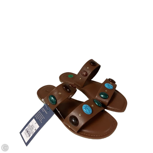 Sandals Flats By Universal Thread In Brown, Size: 7