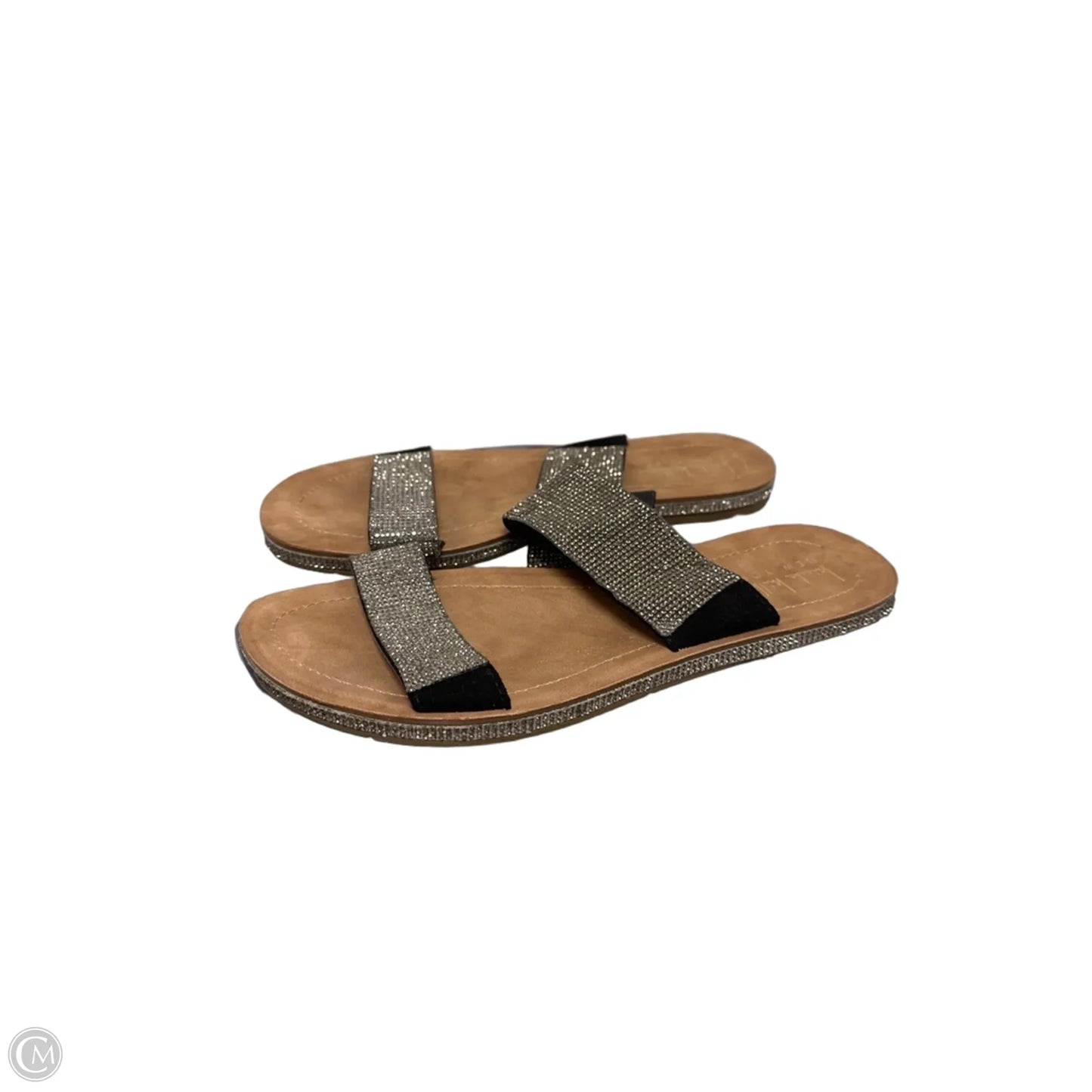 Sandals Flats By Nicole Miller In Black, Size: 8.5