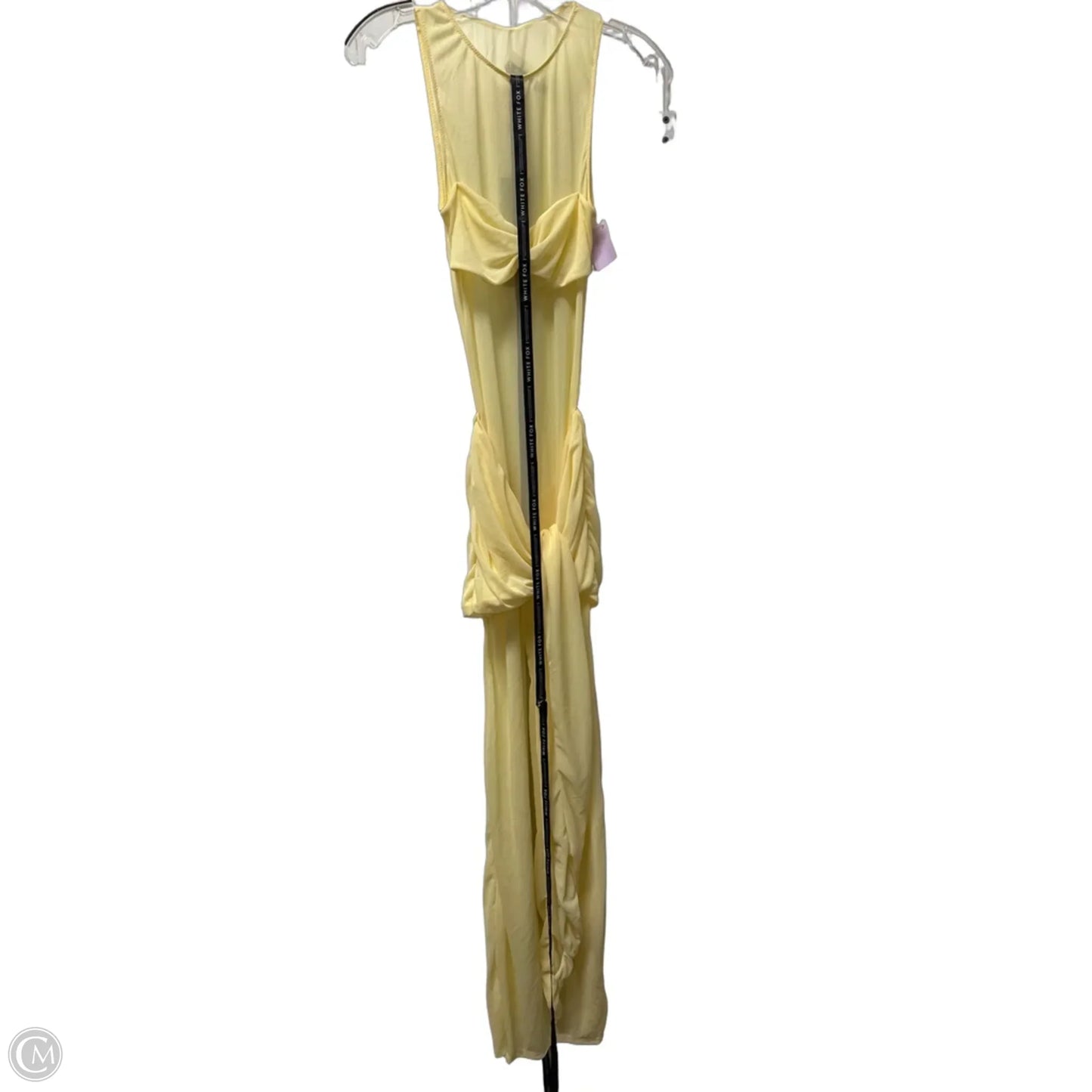 Dress Casual Maxi By White Fox In Yellow, Size: S