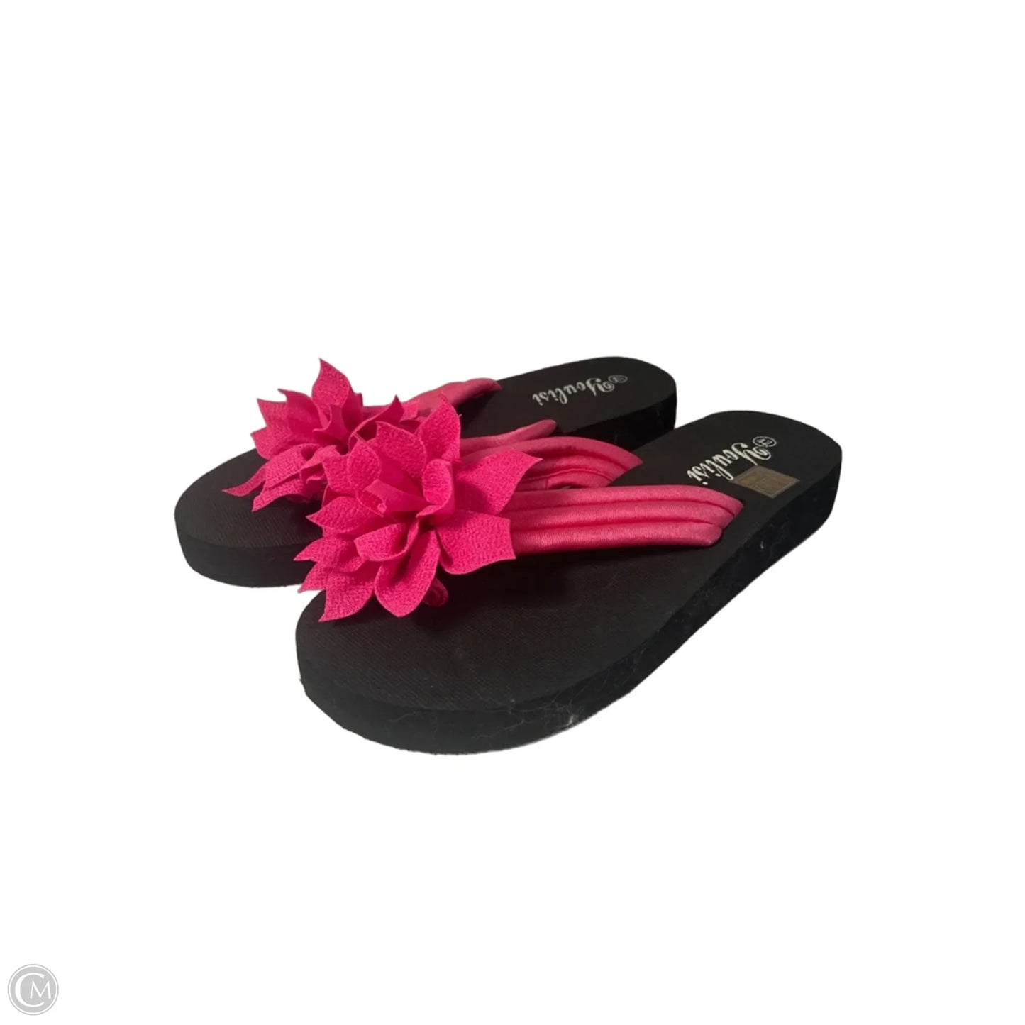 Sandals Flip Flops By Clothes Mentor In Pink, Size: 11