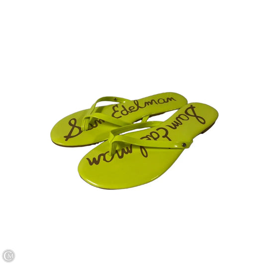 Sandals Flip Flops By Sam Edelman In Green, Size: 8.5