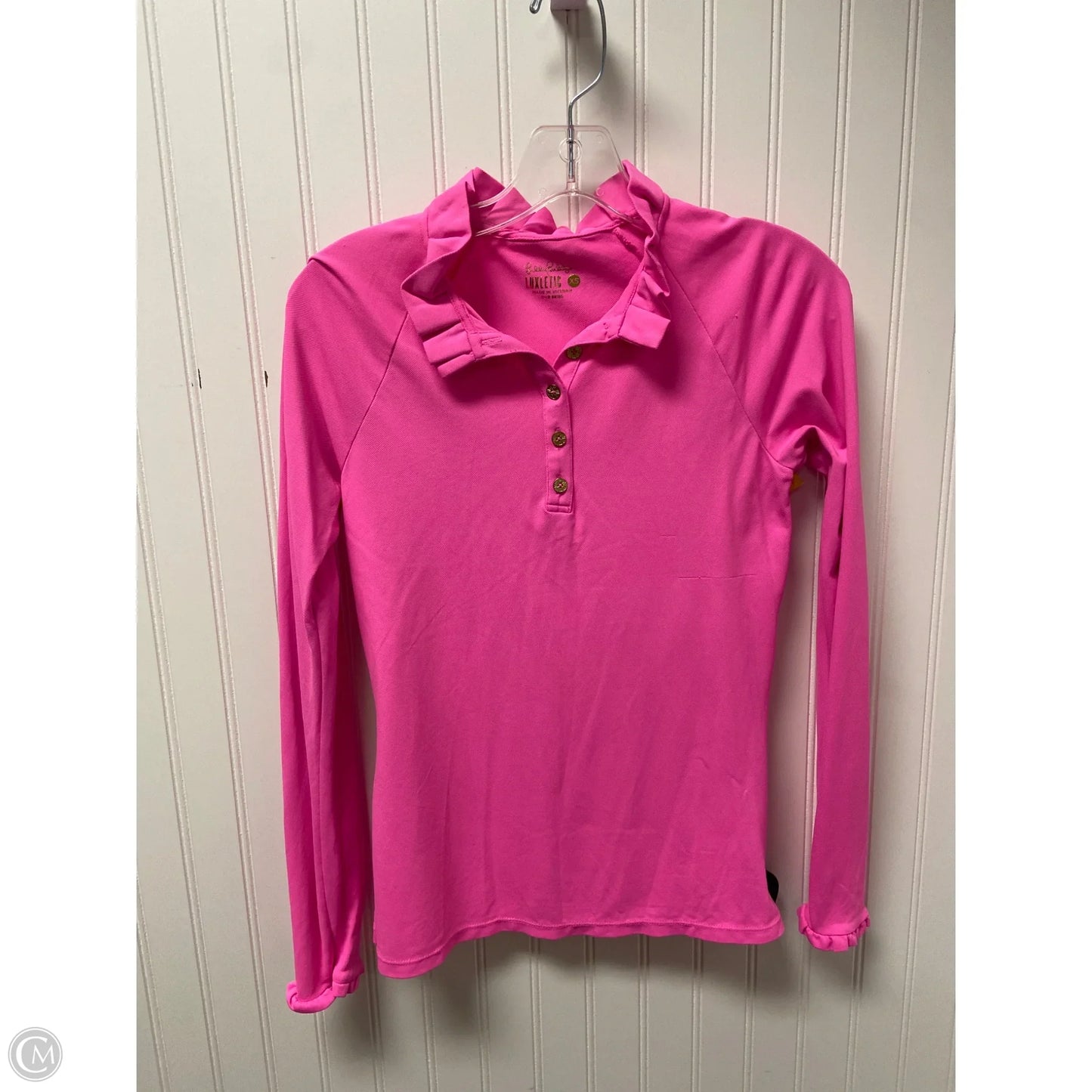 Top Long Sleeve Designer By Lilly Pulitzer In Pink, Size: Xs
