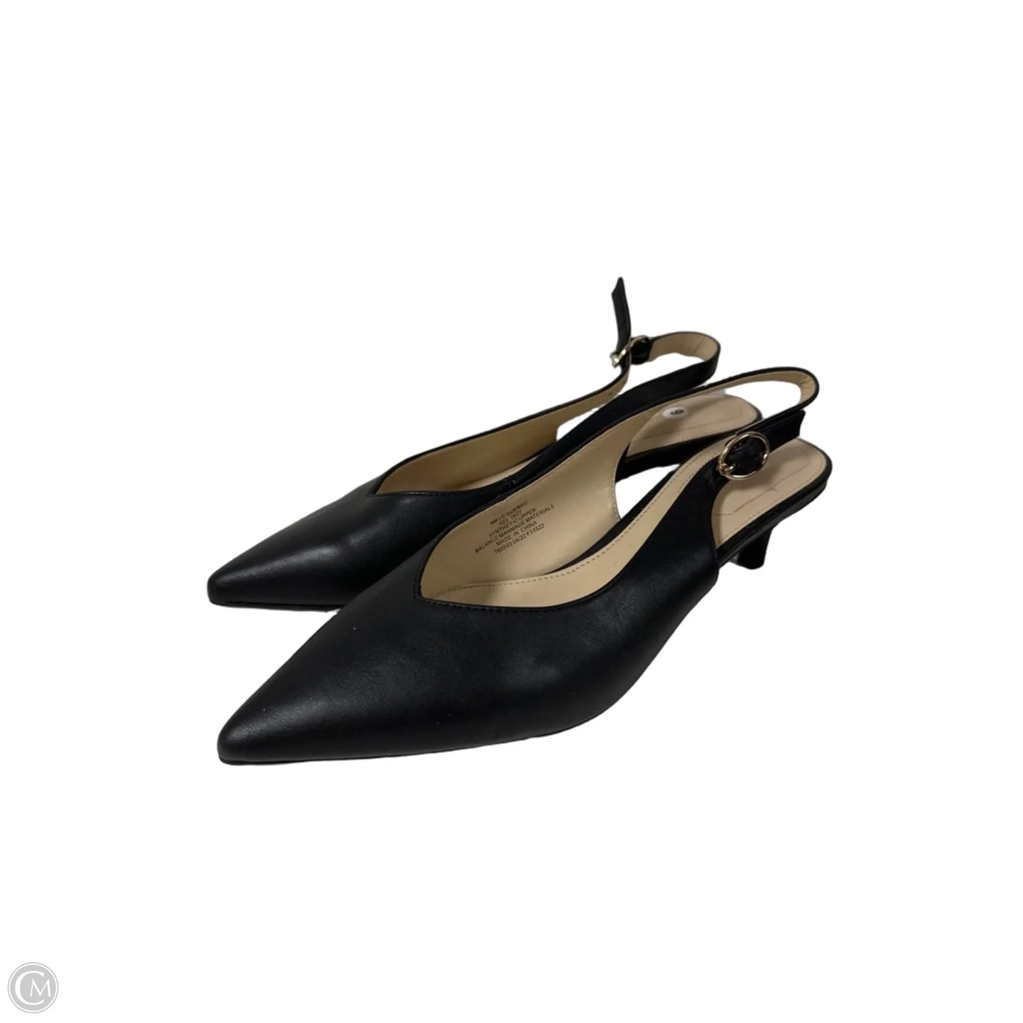 Sandals Heels Kitten By Liz Claiborne In Black, Size: 9