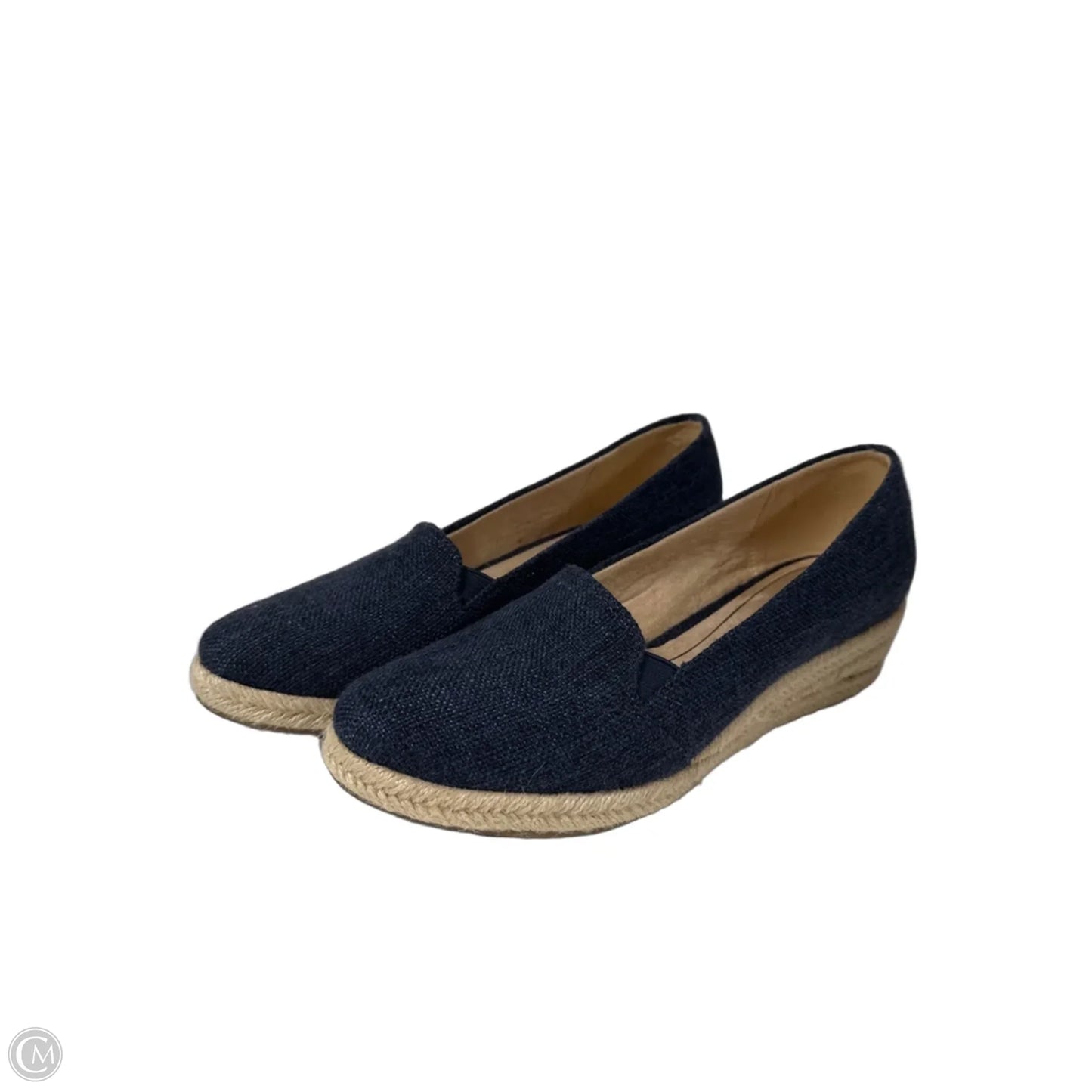 Sandals Heels Platform By Life Stride In Navy, Size: 9