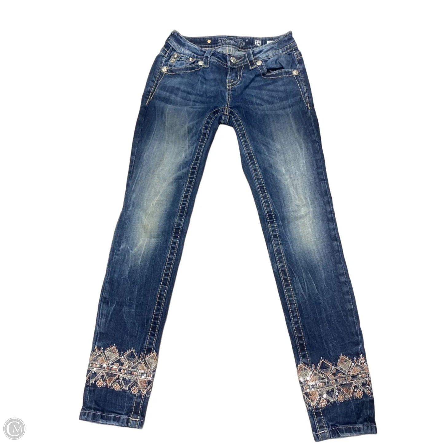 Jeans Boot Cut By Miss Me In Blue Denim, Size: 0