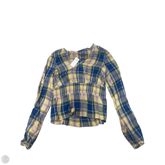 Top Long Sleeve By Express In Multi-colored, Size: Xs