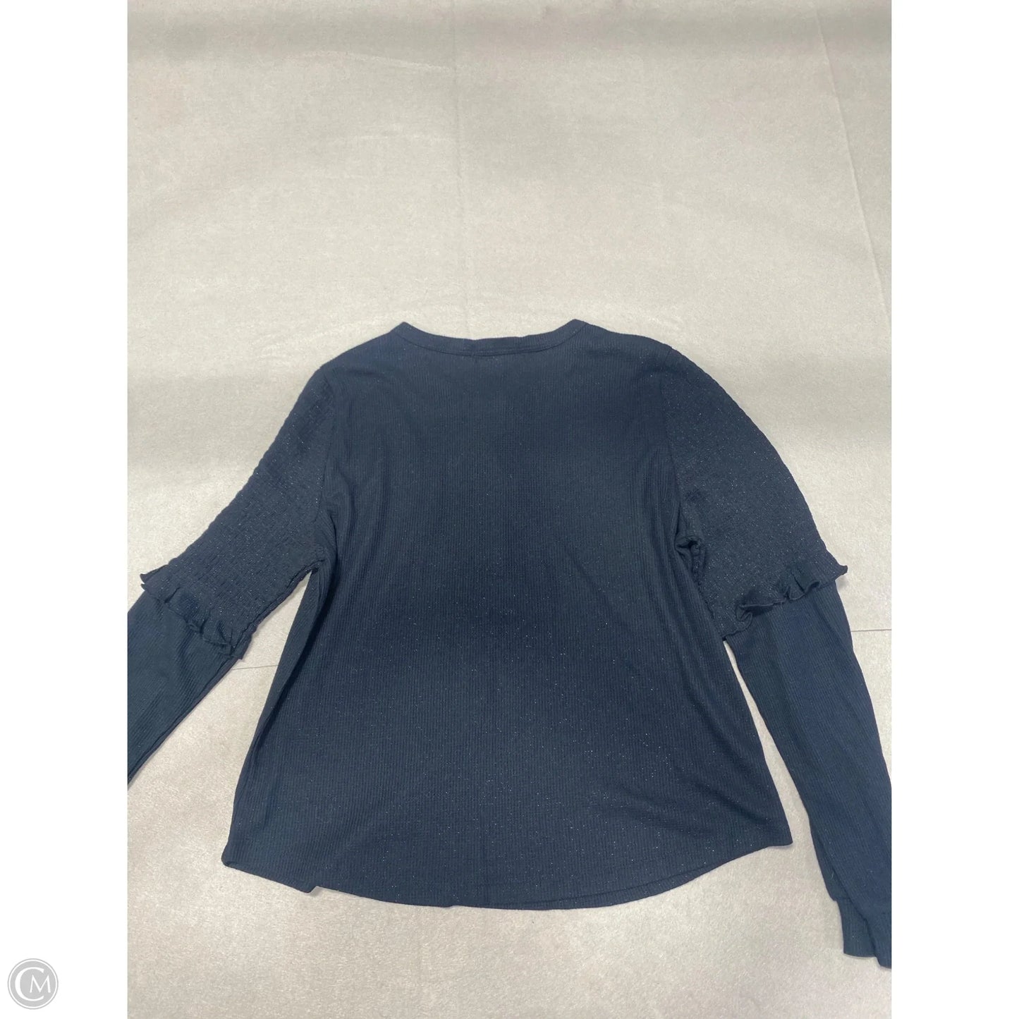 Top Long Sleeve Designer By Frye In Black, Size: S