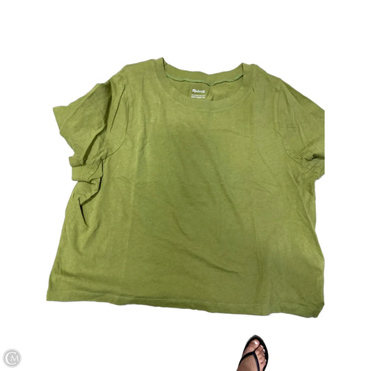 Top Short Sleeve By Madewell In Green, Size: L