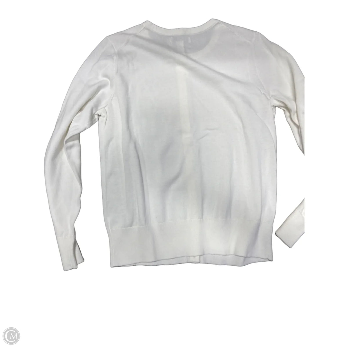 Cardigan By Lands End In White, Size: M