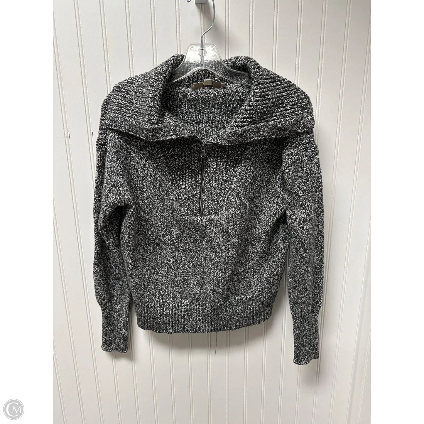 Sweatshirt Crewneck By Loft In Grey, Size: Xs
