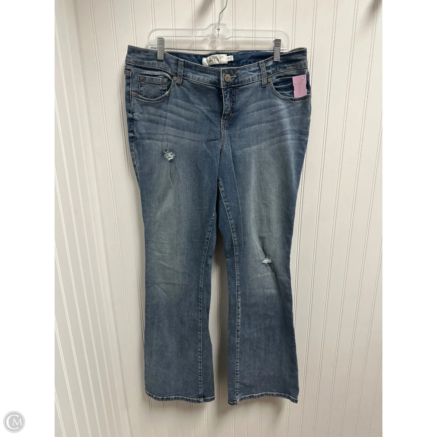 Jeans Boot Cut By Torrid In Blue Denim, Size: 16